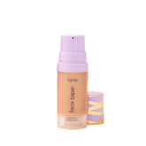 Tarte Face Tape Foundation bottle pour demonstrates transfer-proof wear for all-day confidence.