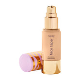 tarte face tape foundation bottle with pump offering full-coverage, transfer-proof wear.