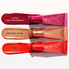 Tarte glow tape diamond-infused highlighter swipe delivers subtle shimmer.