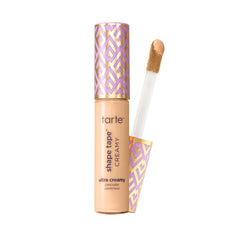 Tarte Shape Tape Creamy Concealer bottle close-up shows hydrating coverage for the under-eye area.