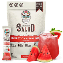 Taste Salud 2in1 hydration-immunity watermelon stick for on-the-go hydration with electrolytes.