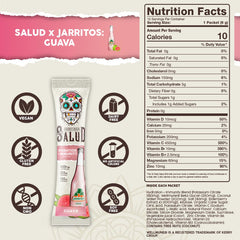 Taste Salud electrolytes mix scoop closeup showing minerals like magnesium and potassium