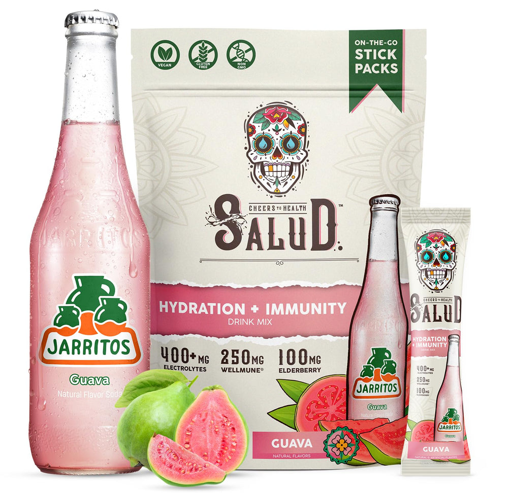Taste Salud Jarritos hydration packets pour for quick electrolyte boost during workouts