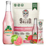 Taste Salud Jarritos hydration packets pour for quick electrolyte boost during workouts