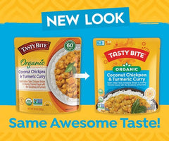 Tasty Bite Creamy Turmeric Coconut Sauce close-up emphasizing warm color and aroma.