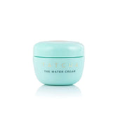 TATCHA Water Cream jar close-up for lightweight hydration and smooth skin.