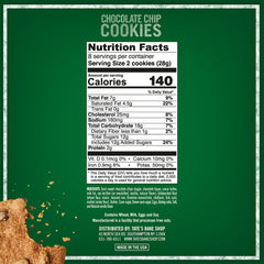 Two boxes of Tate’s cookies packaging display for quick on-the-go snacking.