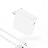 Tathink 70W USB-C charger on a desk powering a MacBook.