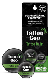 Tattoo Goo Travel Duo packaging ready for on-the-go aftercare.