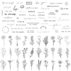 TATUWST inspirational quotes sheets tattoo set offers wearable motivation for daily styling