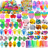 Taulaap 126-piece pop party favors bundle for kids' events and classroom prizes.