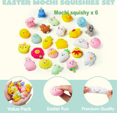 Taulaap kid-friendly party favors: fidget keychains and squishies.