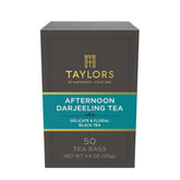 Taylors Afternoon Darjeeling tea bags in a pack, ideal for daily ritual.