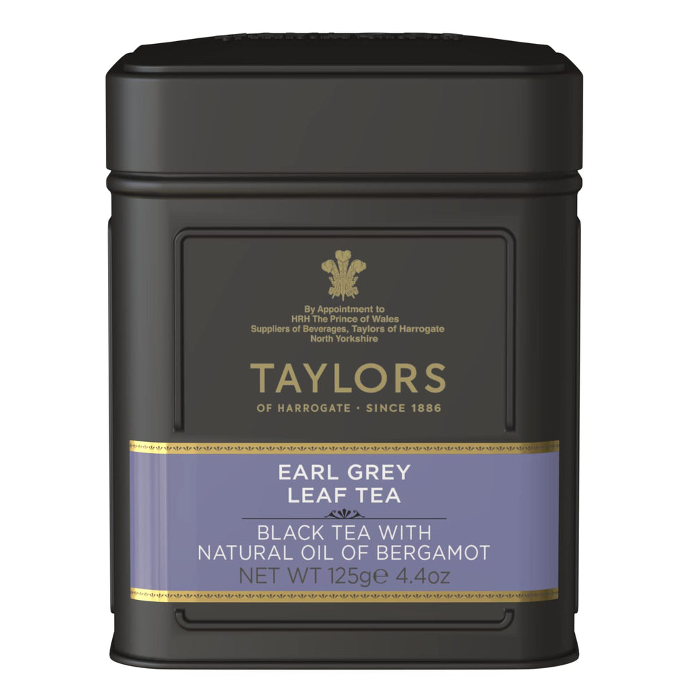 Taylors of Harrogate Earl Grey loose leaf tea tin with premium aroma