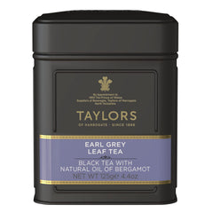 Taylors of Harrogate Earl Grey loose leaf tea tin with premium aroma