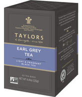 Taylors of Harrogate Earl Grey tea box 50-count, premium tea for everyday refreshment.