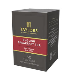 Taylors of Harrogate English Breakfast brew cup showcases brisk malt and bold aroma.
