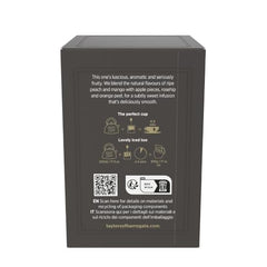 Close-up of Taylors of Harrogate tea bag emphasizing quality packaging.