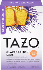TAZO Dessert-Inspired Tea Variety Pack box highlighting two flavor-forward blends for cozy moments.