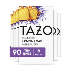 TAZO Glazed Lemon Loaf tea bag ready to brew with lemon-vanilla notes for dessert vibes
