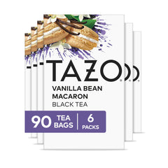 TAZO Vanilla Bean Macaron tea bag with fragrant vanilla and cinnamon aroma