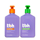 TBH Kids & Teen shampoo bottle front shows gentle, kid-friendly cleansing
