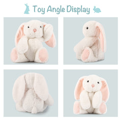 TCBunny bunny sits upright at 8 inches for easy hugs.
