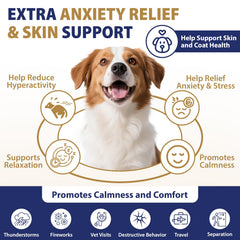 Tciika melatonin calm dog chews helps reduce stress and promote sleep