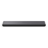 TCL S45H soundbar under TV shows slim, space-saving profile.