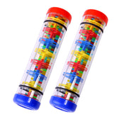 TDOCK Rainmaker 8-inch rain stick, beads visible for sensory play and soothing sounds