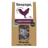 teapigs English Breakfast tea box front view, premium quality and morning ritual