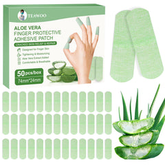 TEAWOO Aloe Vera Hand Patches packaging close-up for daily protection.