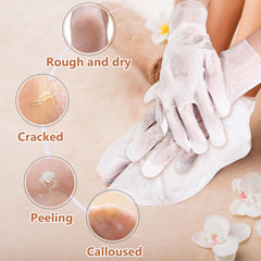TEAWOO hand mask packaging shows rich moisture for dry hands.