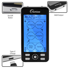 TechCare Plus massage belt with device for on-the-go relief