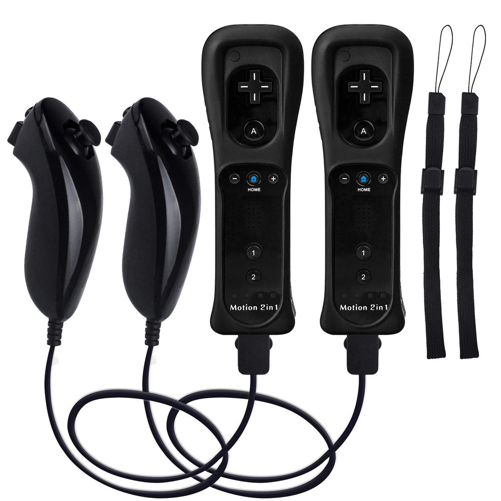 TechKen Motion Plus Wii controller front view, ready for immersive gameplay