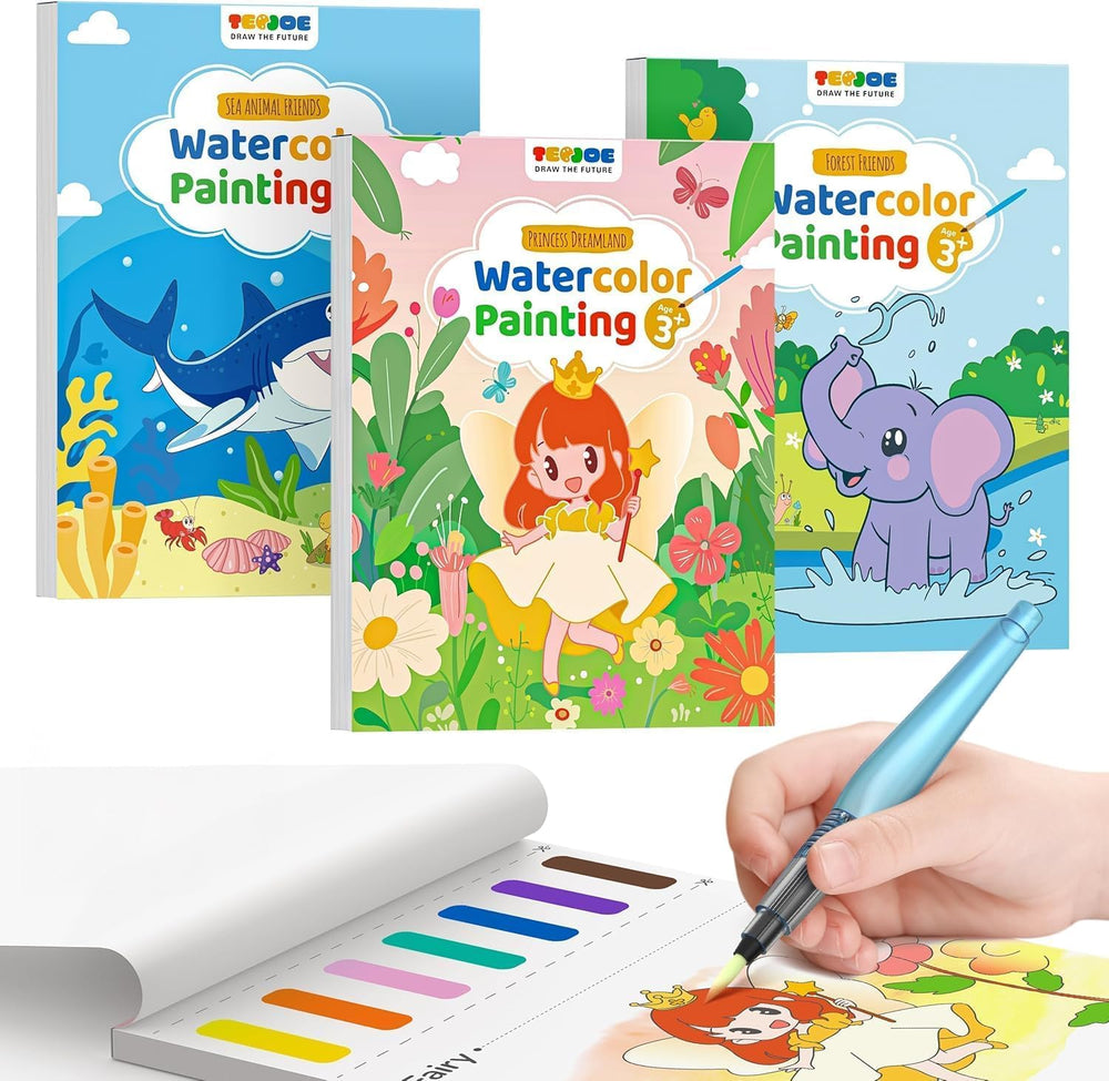 TECJOE 3-pack forest cover page for kid-friendly coloring and imagination.