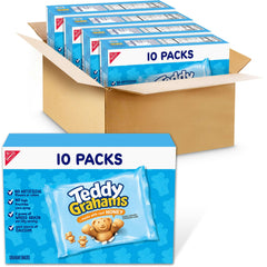 Teddy Grahams Honey Graham Snacks boxes offer convenient family snacking.