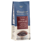 Teeccino dark chocolate prebiotic coffee alternative powder with cacao and carob notes.