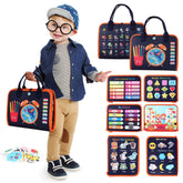 Teefrye Toddler Busy Board zipper activity promotes fine motor skills during play