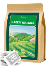 Teelux Green Tea Bags packaging showcases eco-conscious design for everyday refreshment.