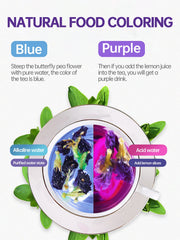 TeeLux natural colorant for drinks and foods enhances recipes naturally.