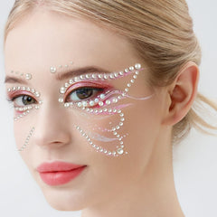 Teenitor eye gems stickers add sparkle with skin-friendly, adhesive comfort.