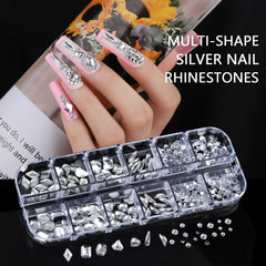 Teenitor pearl beads for nails in eight sizes for texture