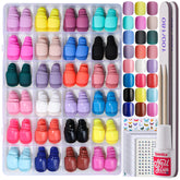 Teenitor short square nails matte colors for bold casual look.