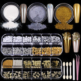 Teenitor white pearl chrome powder for a smooth mermaid chrome finish
