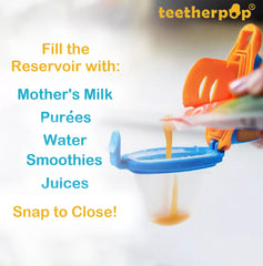 Teetherpop spill-proof sippy slits provide controlled flow during playtime.