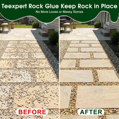 Teexpert rock glue spray method demonstrates easy application