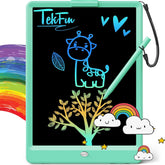 TEKFUN 10-inch LCD writing tablet front view for kids, mess-free creativity.