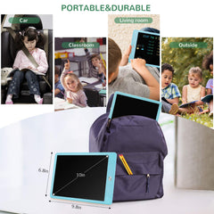 TEKFUN LCD writing tablet kid drawing scene for creative doodling without paper waste.