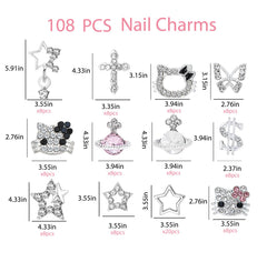 TemBelle Y2K 3D stars charms add shine to festive or everyday manicures.